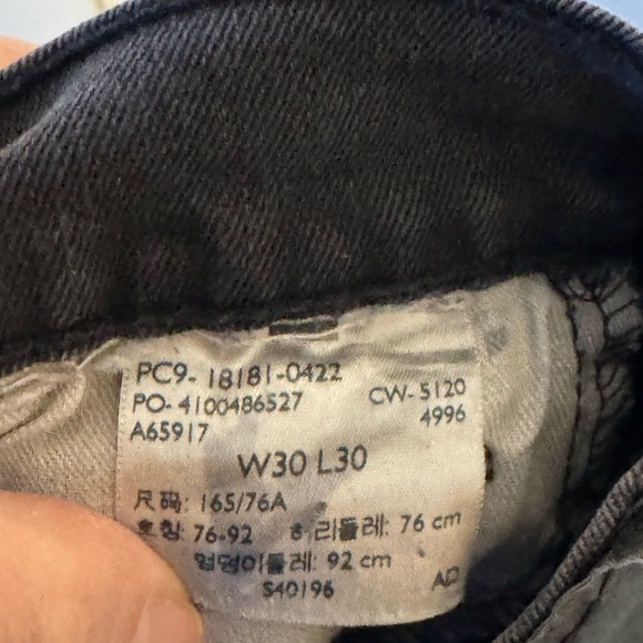 Levi’s 541 W30 L28”(hemmed) ATHLETIC TAPER FIT MEN'S JEANS Black Wash - Picture 6 of 14